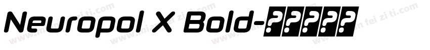 Neuropol X Bold字体转换